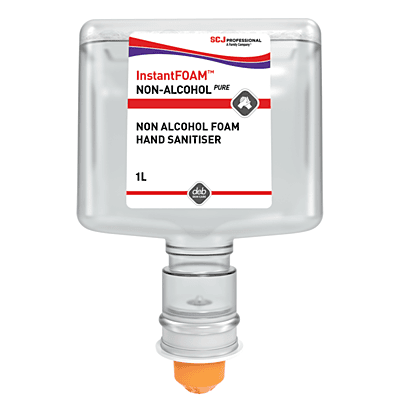 Deb Instant Foam Non-Alcohol Pure Sanitiser TF 1Ltr Ctn/3