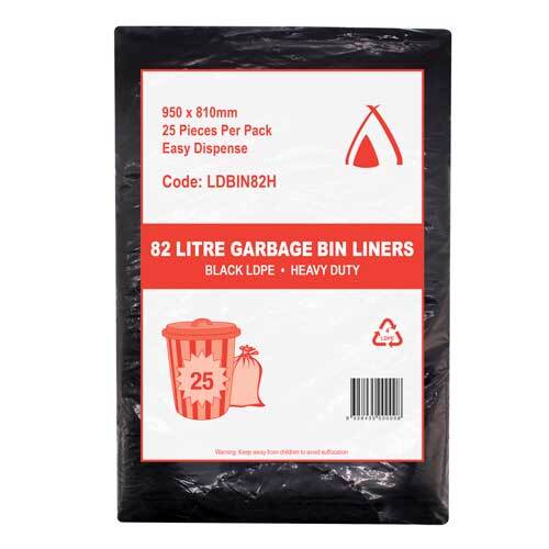 82ltr Bin Liner E/Heavy Duty Black Ctn/250 82ltr Bin Liner E/Heavy Duty Black Ctn/250